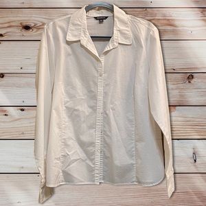 George White Cotton Button Down Shirt - XXL / 20